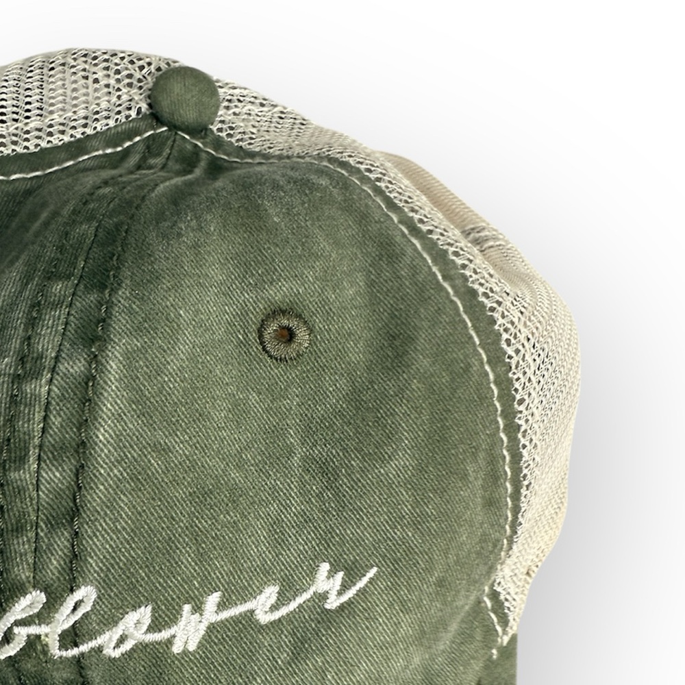 Time and Tru Wild Flower Trucker Hat - Picture 3 of 6